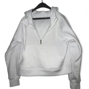 Women's White Hoodie- Juniors Size L